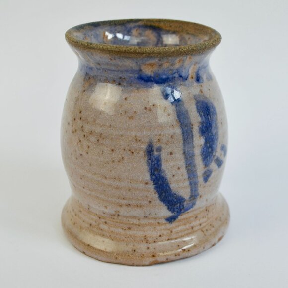 Pottery Stoneware Vase Amateur ? Unsigned 4.5" - Picture 6 of 8
